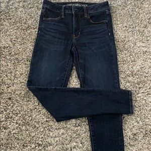 Long High Rise Dark Wash Jegging